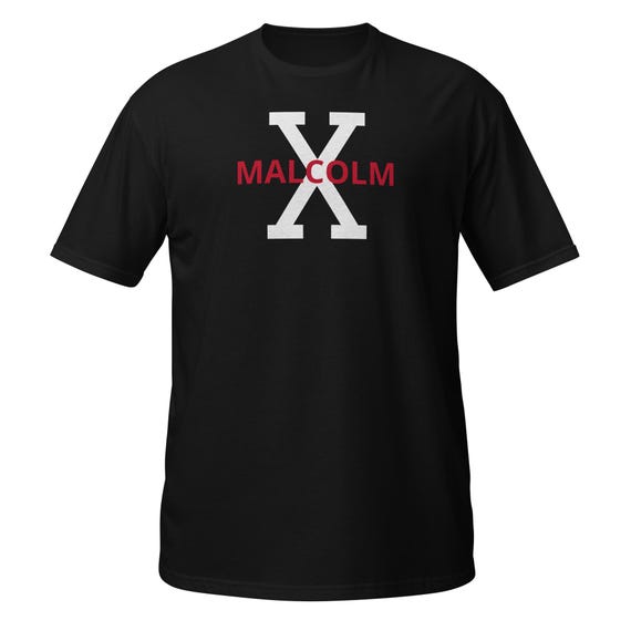 マルコムX Tシャツ：大胆な「X」シンボル、ユニセックスコットンT