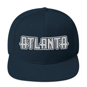 Embroidered Atlanta Hat, Trendy Embroidered Cap, Atlanta Georgia, Hip hop Hat, Gift for Him, Gift for her, Dad Gift, Style Snapback Hat