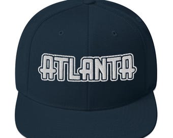 Embroidered Atlanta Hat: Trendy Snapback Cap