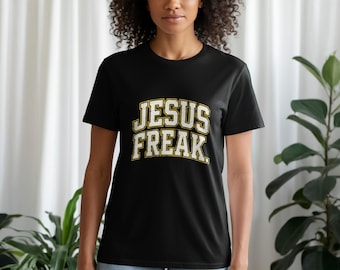 Jesus Freak Retro Collegiate Christian T-Shirt, Sweatshirt, Hoodie, Tank Top - Faith Based Apparel
