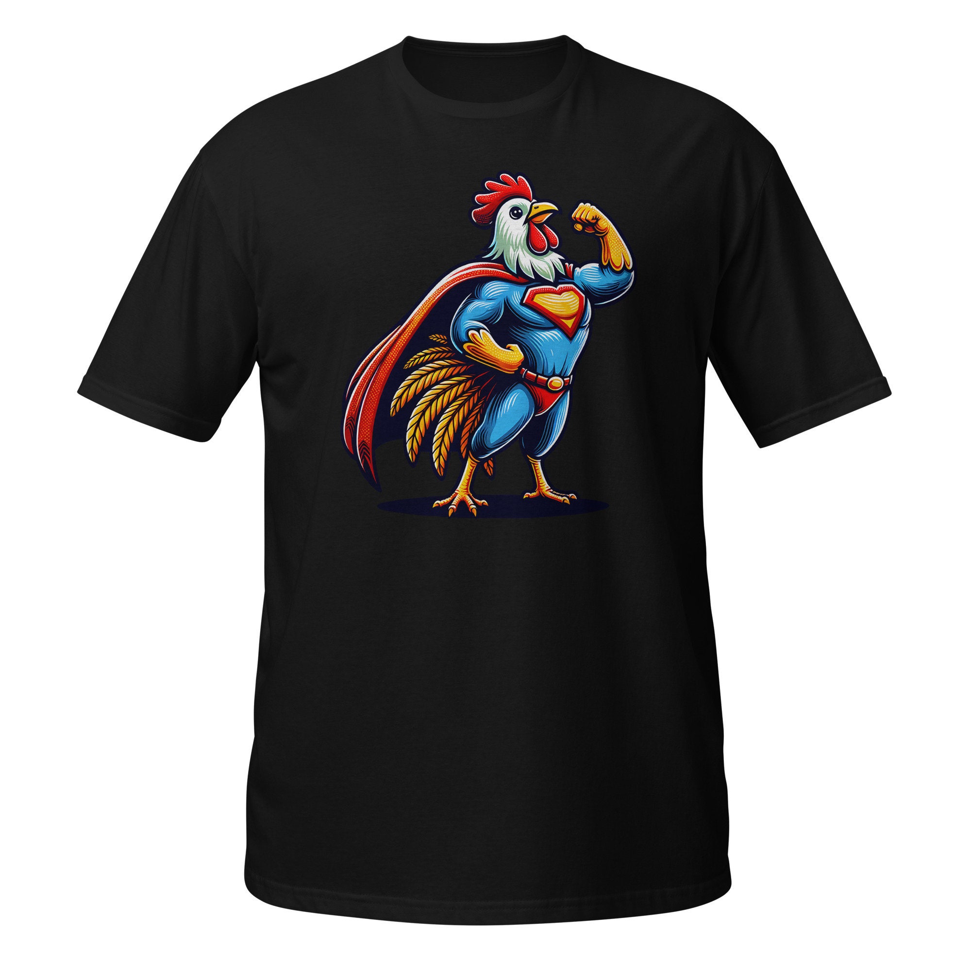 T-Shirt Uomo Cotone Basic 'Los Pollos' - Maglietta Divertente Humor, Super Vestibilità, Top Qualità, Made In Italy