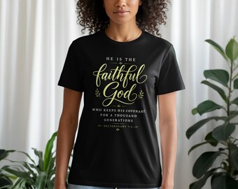 Faithful God Scripture T-Shirt, Sweatshirt, Hoodie, Tank Top - Christian Faith Apparel Gift for Her