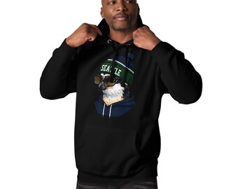 Seattle Spirit Animal Seahawk Football Fan Mascot Unisex Hoodie