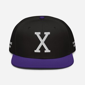 Embroidered Malcolm X, "X", Black History, Civil Rights, Snapback Hat image 5