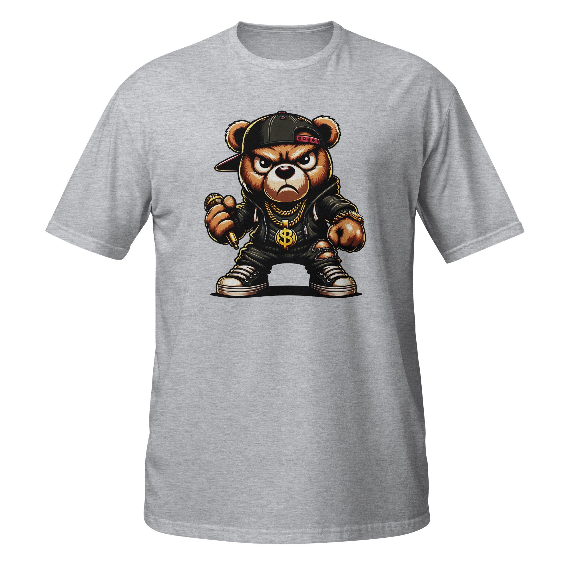 Teddy Bear, Rapper, Dollar Sign, Short-sleeve Unisex T-shirt - Etsy
