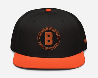 Baltimore Black Sox Embroidered Negro League Baseball Tribute Snapback Hat