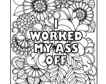swear words coloring etsy