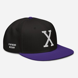 Malcolm X, "X",  Black History, Civil Rights, Snapback Hat