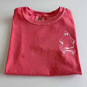 Komfort Farben Kinder Halloween Geist Shirt - Individuell - Jungen Mädchen Shirts - Skateboard - Kleinkind Jugend Halloween T-Shirt - Halloween Themen T-Shirt