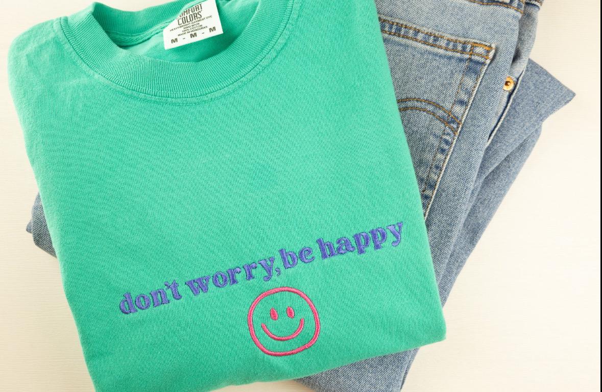 Dont Worry Be Happy Shirt - Etsy