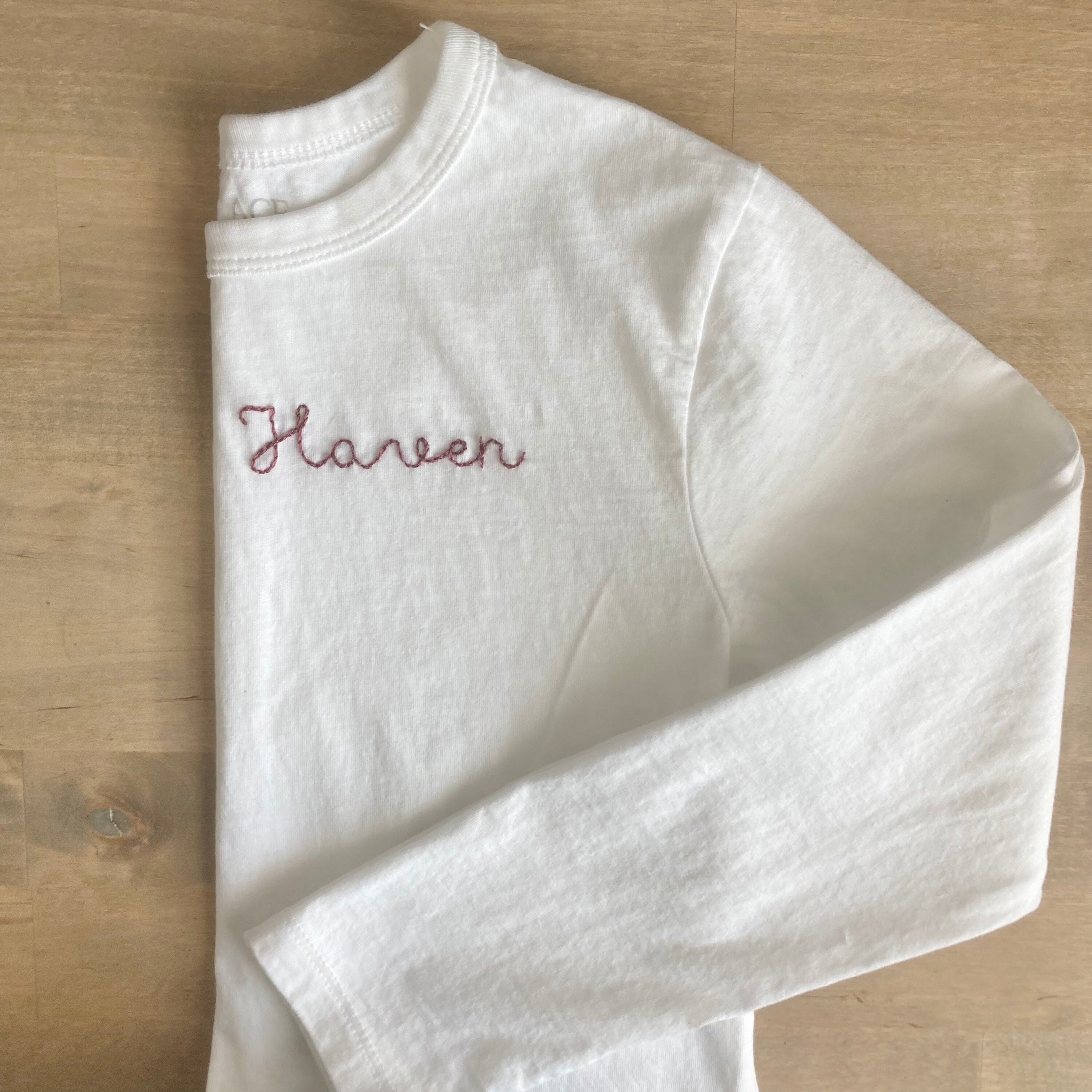 Kids Youth Custom Name Embroidered Toddler Tshirt Etsy UK