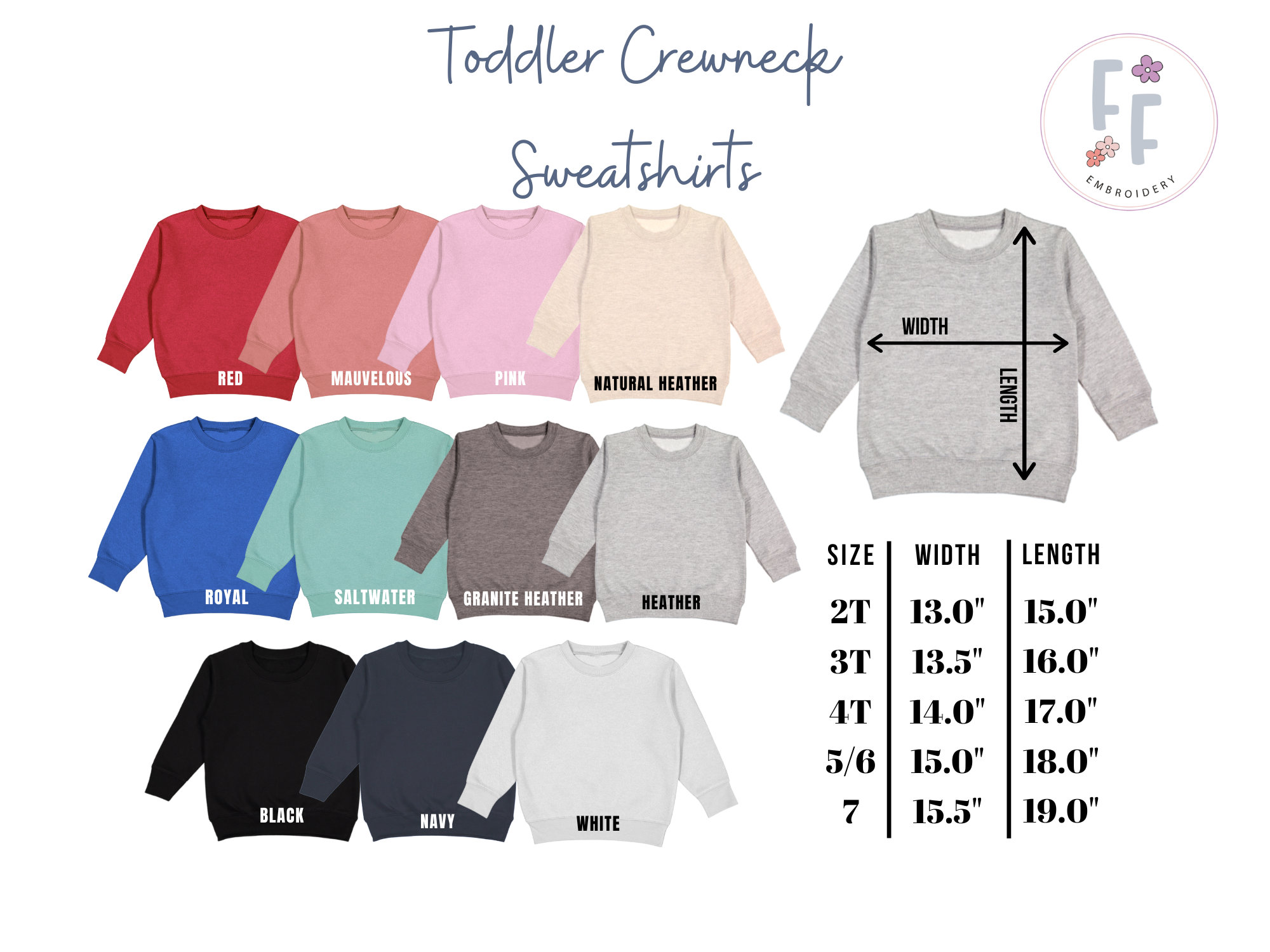 【GRAVER】24FW★ Small Drawing Color Matching Sweatshirt Custom Embroidered Name Sweatshirt - Block Letter Pullover