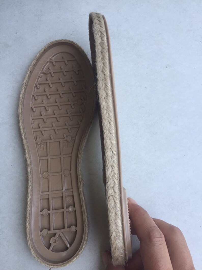 Suole in gomma con bordo di iuta e inserti per scarpe Etsy Suole in gomma con bordo di iuta e inserti per scarpe Etsy