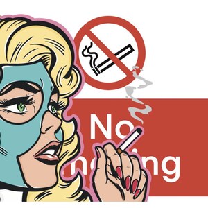 PRE-ORDER A3 Pop Art Girl (blauw), prints verzonden eind juni