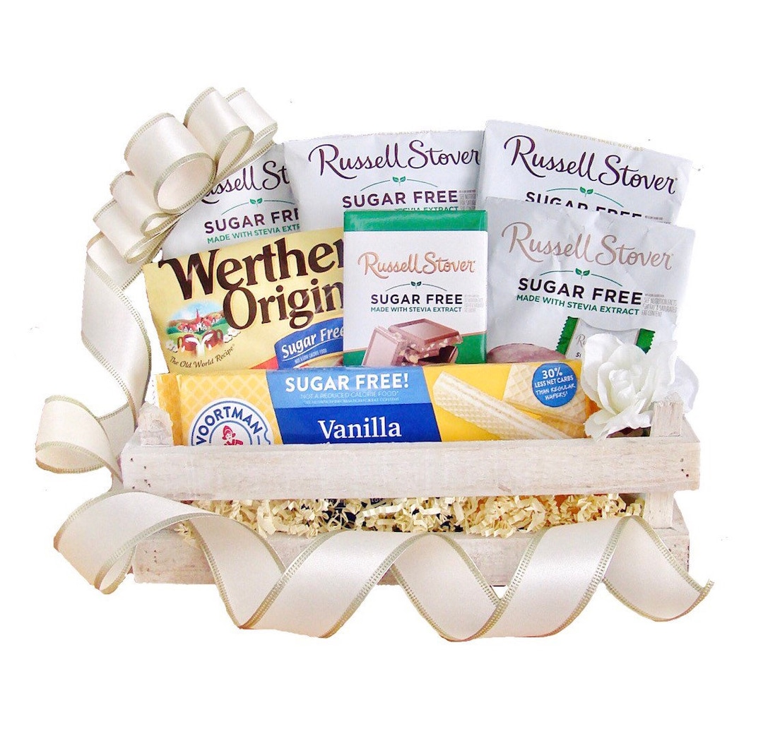 Sugar Free Gift Basket, Diabetic Friendly, Sugar Free Care Package