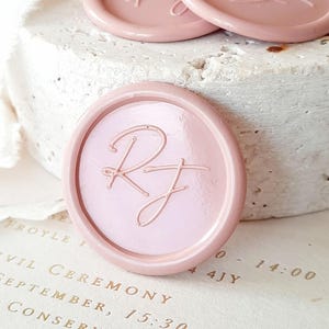 Wedding  Monogram Wax Seal Stickers Modern Custom Wax Seal Stickers Wedding Stationary Wax Seal Stickers Wedding Invitations Adhesive Seals