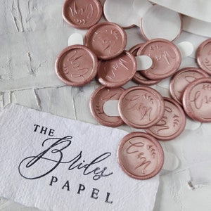Floral Initials Wax Seal Stickers, Botanical Custom Wax Seal Stickers, Wedding Stationary Wax Seal Stickers, Wax Seal Monogram  -1040160320b