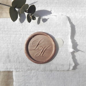Aangepaste Initialen Wax Seal Stickers, Bruiloft Monogram Wax Seal Stickers, Bruiloft Stationaire Wax Seal Stickers -1429030320a
