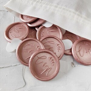 Custom Wax Seal Sticker Vintage Wedding Accent Bridal Stationery Envelope Decoration Package Gift Box Accent for Wedding Invitation Sticker