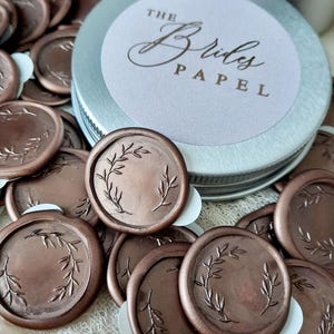 Wedding Stationary Wax Seal Stickers, Botanical Wreath Wax Seal Stickers, Wedding Stationary Wax Seal Stickers  -1150110521