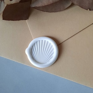 Shell Wax Seal Stickers, Pearl White Wax Seal Stickers, Wedding Stationary Wax Seal Stickers Wedding Invitations Wax Seal Stickers