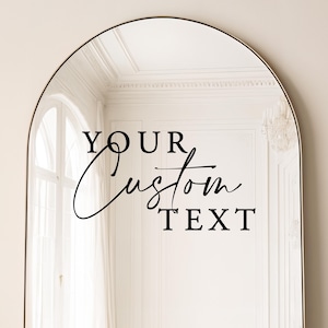 Personalisierter Hochzeit Spiegel Aufkleber Benutzerdefinierter Text Vinyl Aufkleber für Hochzeit und Event Schild Willkommensschild Aufkleber Brautdusche Event Display Aufkleber
