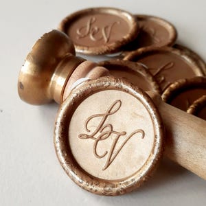 Stickers cires de mariage personnalisés, Stickers cireuses botaniques personnalisés, Stickers cires fixes mariage, Cachets de cire monogramme -1040160320a