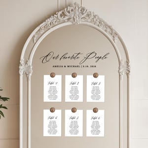 Wedding Seating Chart Mirror Decal Our Favorite People Wedding Mirror Decal Sticker Wedding Names Text Vinyl Decal Custom Wedding Sign Decal