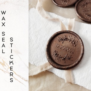 Custom Save the Date Wax Seal Stickers, Lauren Custom Wax Seal Stickers, Wedding Stationary Wax Seal Stickers  -1313170320