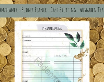 Budget Sheet Finanzplaner Cash Stuffing Finance Tracker Tracking Debtfree Budgeting Budgetplanner