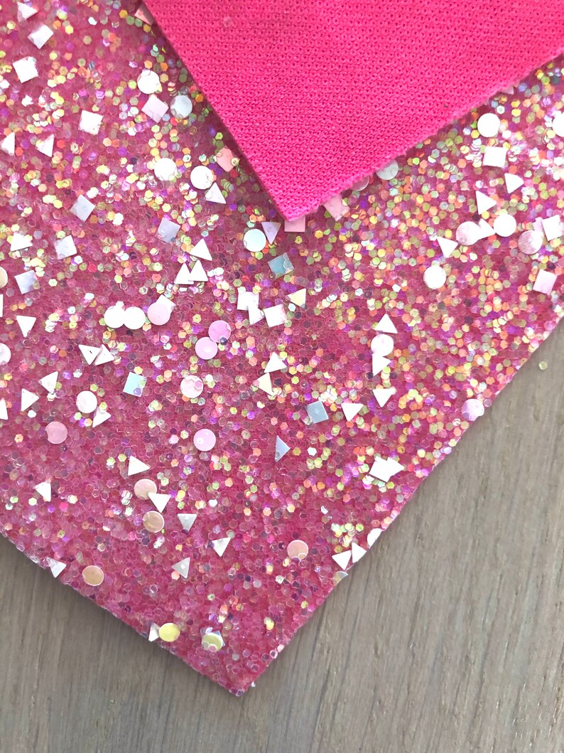 Pink Glitter Fabric Blue Glitter Fabric Yellow Glitter Etsy
