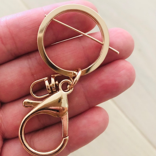 Metal Lobster Claw Key Ring Etsy