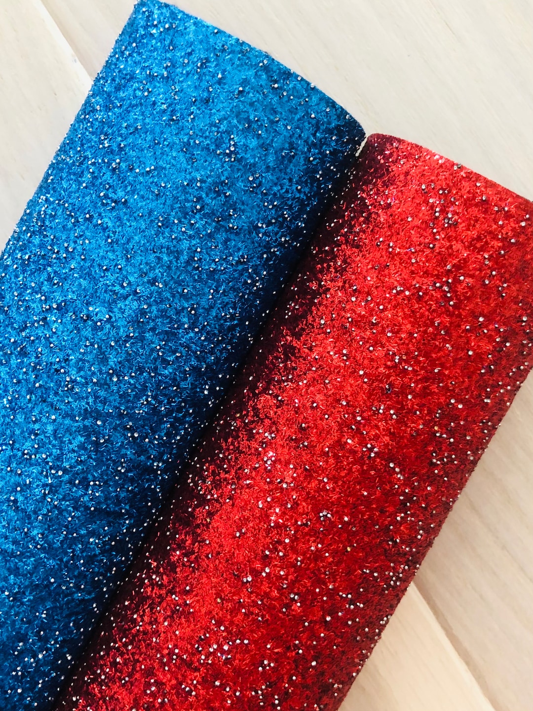 Royal Blue Glitter Fabric Red Glitter Fabric Materials for Etsy