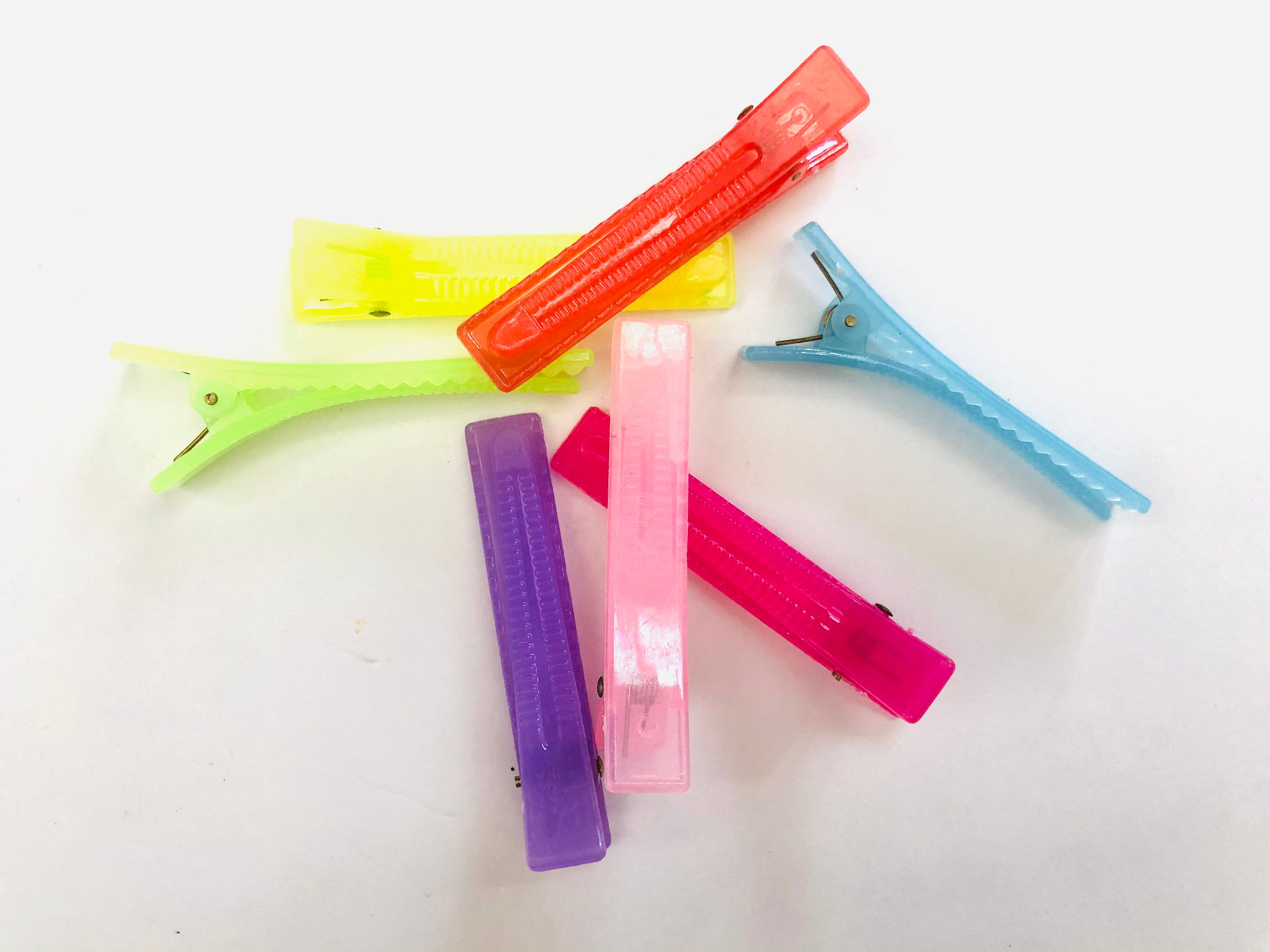 60mm Set of 10 Plastic Hair Clips Alligator Clips With Etsy UK