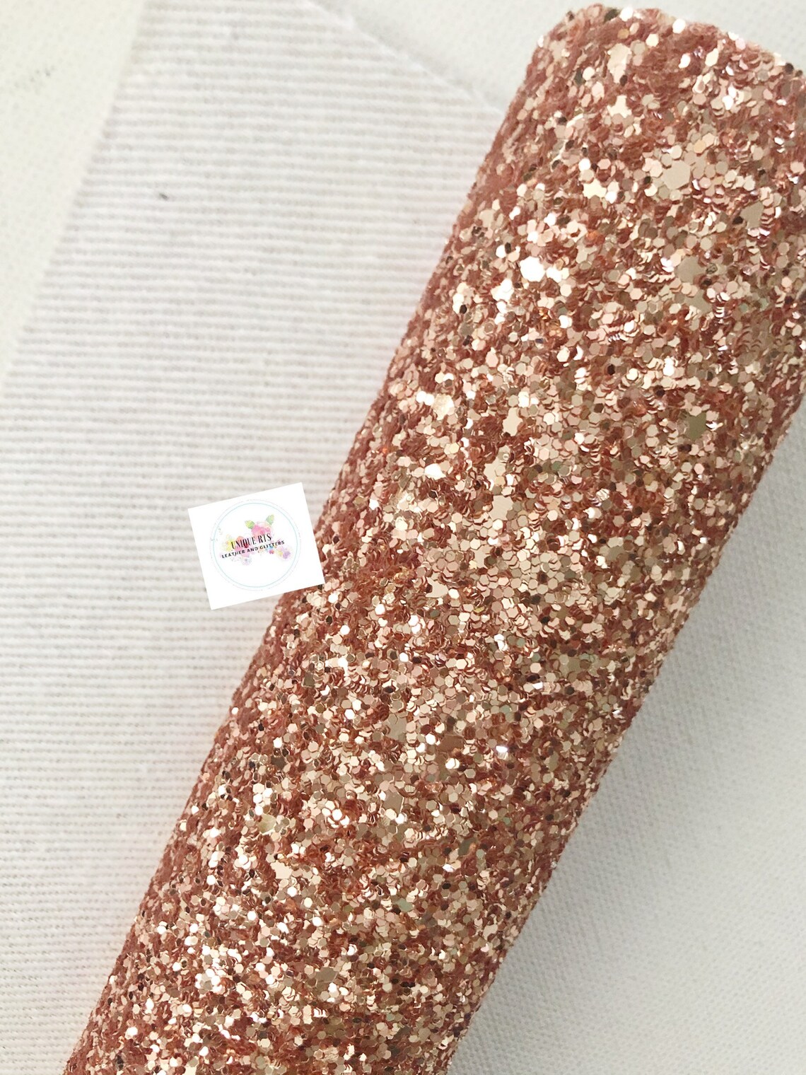ROSE GOLD Glitter Fabric Sheet Rose Gold Glitter Vinyl Etsy