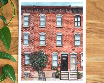 Custom House Art | House Painting | Watercolor Illustration | House Portrait | House Warming Gift | Memorial Gift | Unframed Wall Art