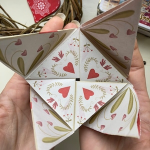 Liebeskarte - Valentinstag - Liebesbotschaft - Origami