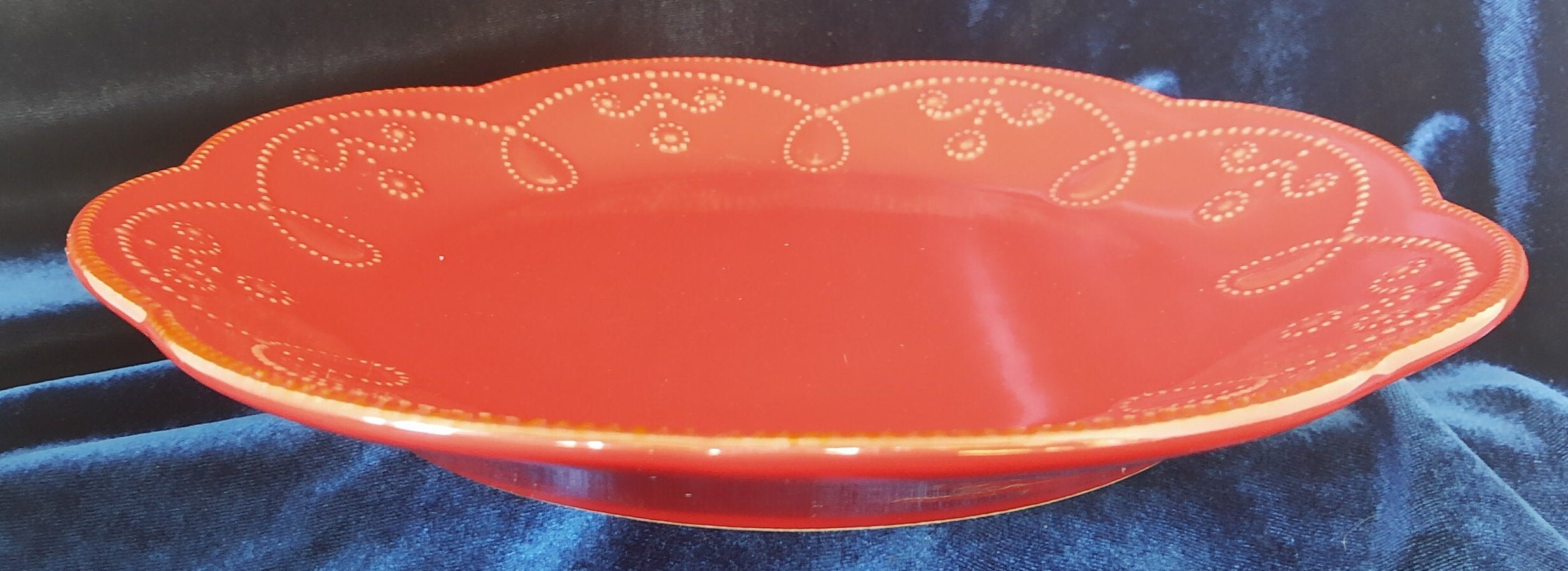 LENOX American by Design French Perle Red Dinner Plate Etsy