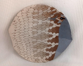 FISH ART POTTERY! Buzzard Mountain Fish Plate Art Pottery