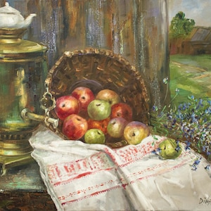 Pintura al óleo original: "Estado de ánimo de verano"