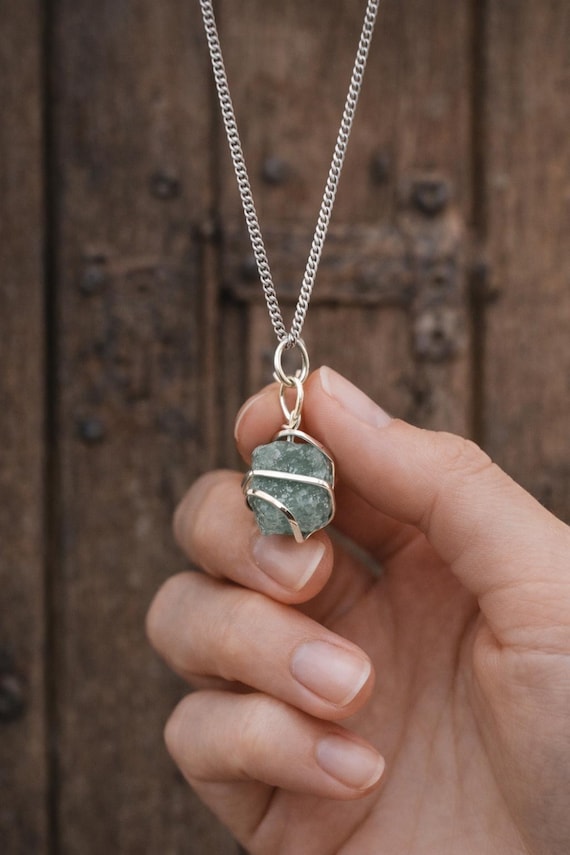 Boho Aventurine Gemstone Pendant - Gift for Nature Lovers