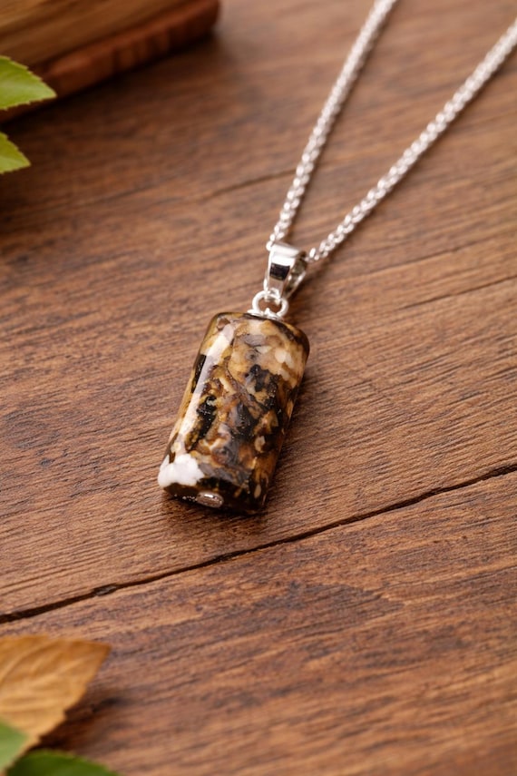 Unique Agate Crystal Pendant Necklace | Natural Stone Jewelry