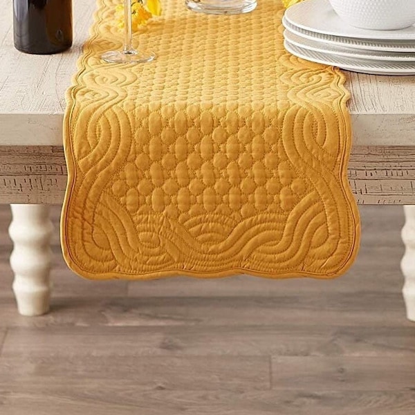 Yellow Table Runner Etsy
