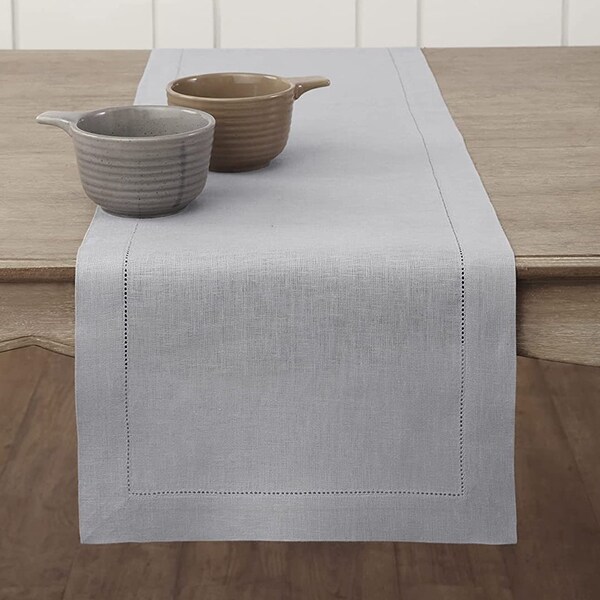 Gray Table Runner Etsy
