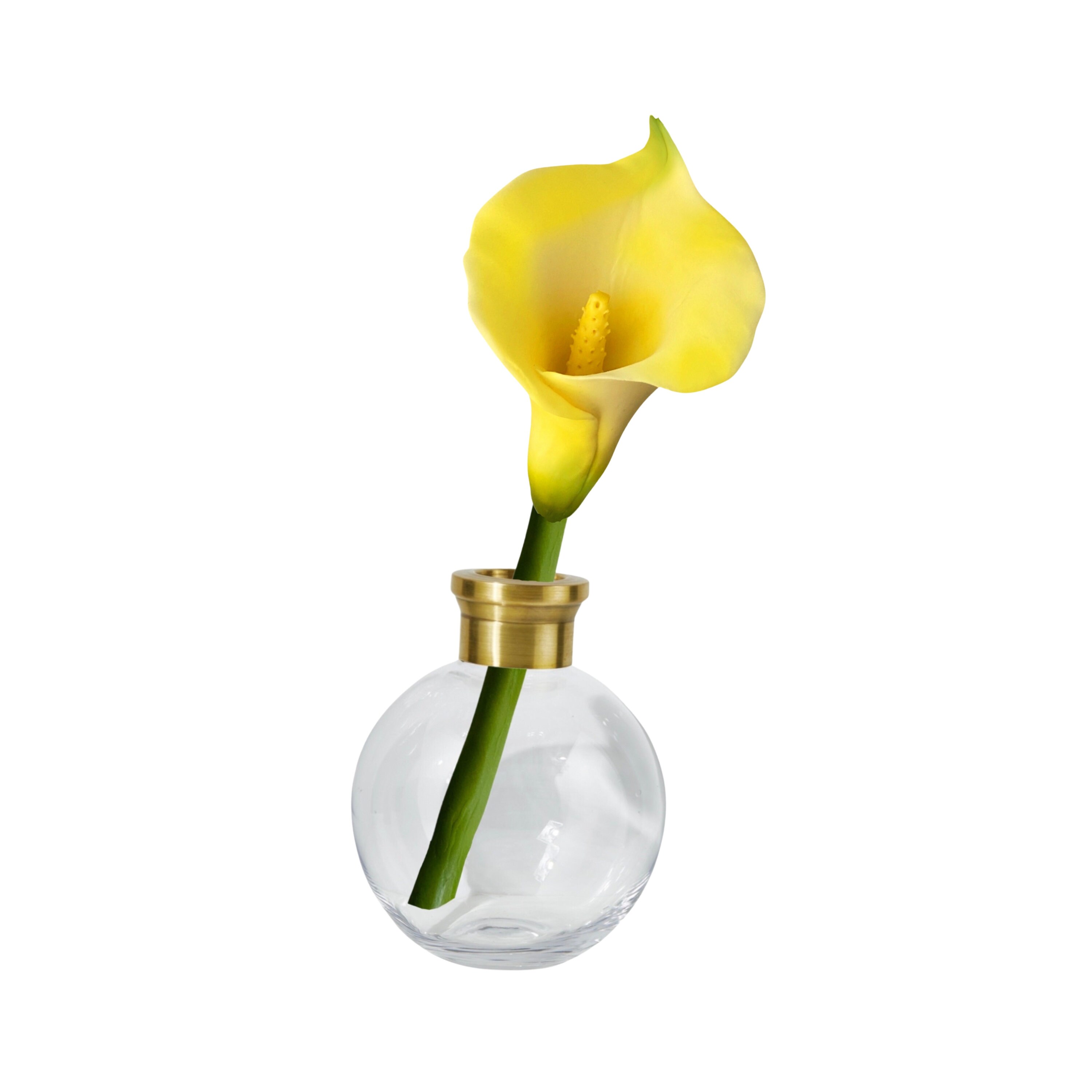 calla lily カラーリリー 花 彫刻 粘土 ゴールド オブジェ 置物 カラー