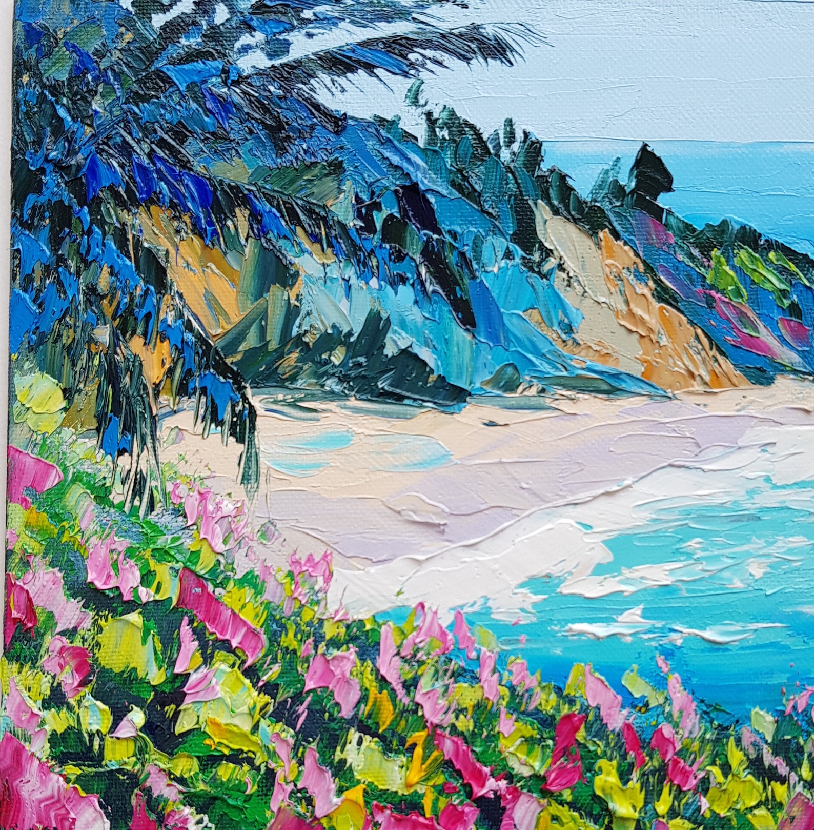 Large Painting Laguna Beach California Seascape Original Art Etsy