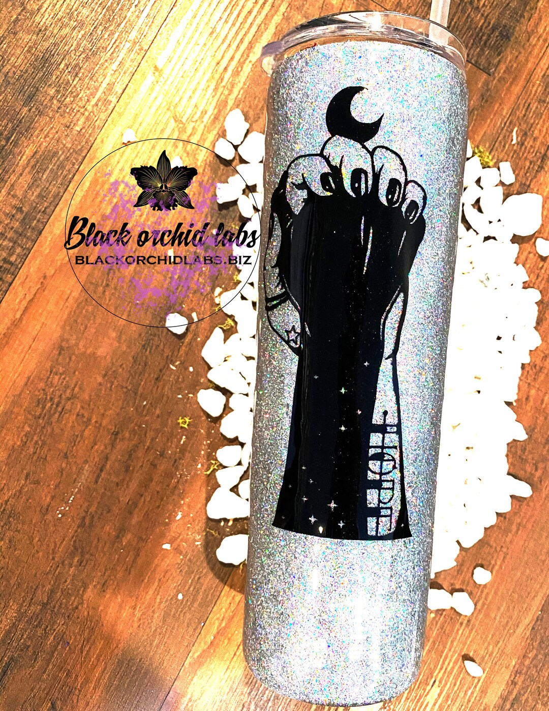 Unity Glitter Tumbler, Racial Justice Travel Mug, Interracial Unity