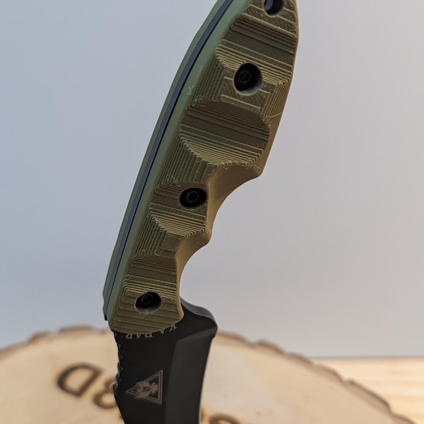 Ka-Bar TDI Hinderer 2486 Extra Grippy Custom Grip Scales Knife Handle Upgrade Sick Grip Replacement Scales