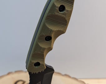 Ka-Bar TDI Hinderer 2486 (1095) Extra Grippy Custom Grip Scales, Sick Grip
