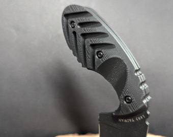 KA-BAR TDI Investigator V-Grip Custom Scales, Knife Handles,